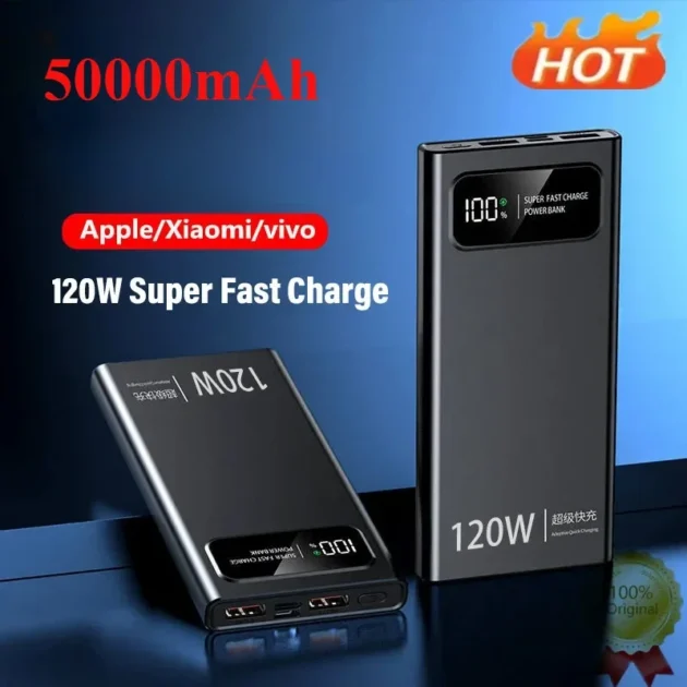 50000mAh Power Bank 120W