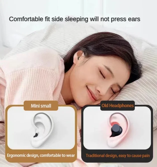 Invisible Bluetooth Earbuds – Mini Wireless Earphones with Bluetooth 5.3, Long Battery Life & Touch Control for Android & iOS - Image 2