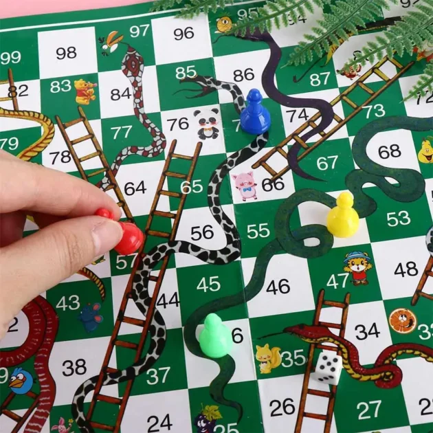 Buy Ludo Board Game – Flying Chess & Snake Ladder 3-in-1 Family Puzzle Set - Image 3
