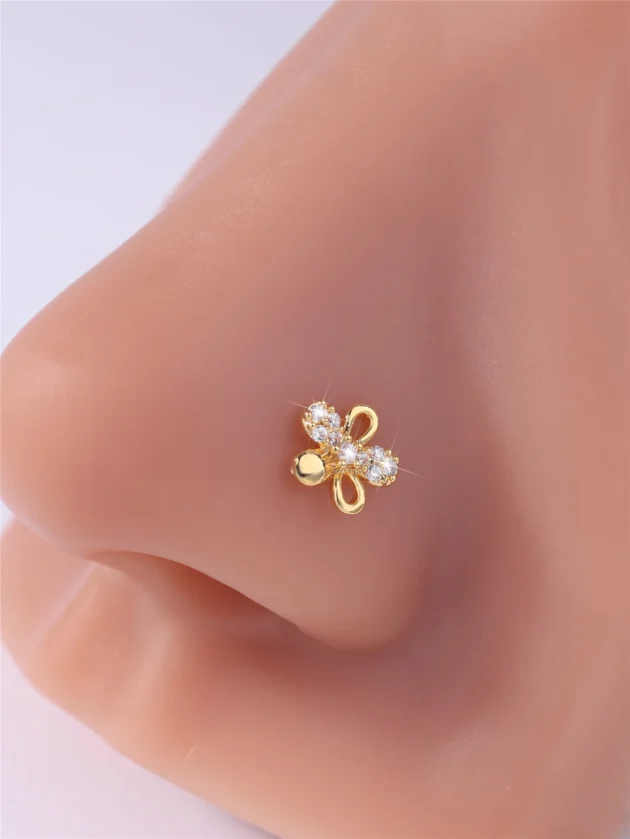 Gold Flower Nose Ring
