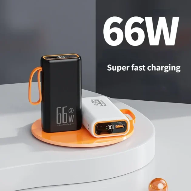 66W Fast Charging Power Bank – 50000mAh Mini External Battery for iPhone, Samsung, Xiaomi - Image 4