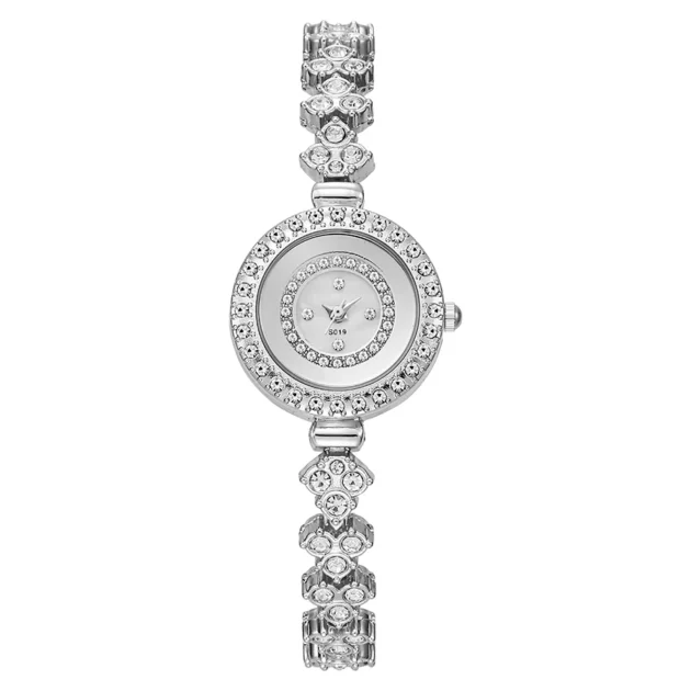 Fashion Rhinestone Bracelet Watch – Light Luxury Multi-Layer Quartz Watch for Girls Gift - Image 3