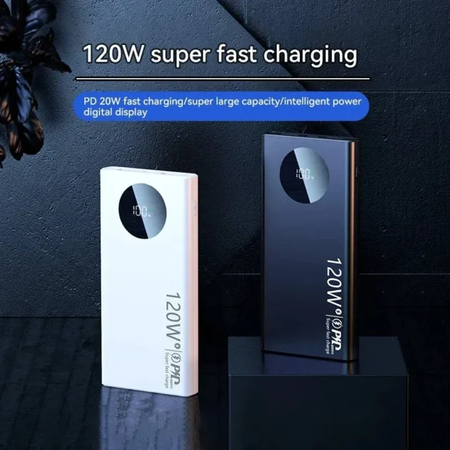 100000mAh High Power Bank – 120W Super Fast Charging Portable Battery for iPhone, Samsung, Xiaomi, Huawei - Image 4