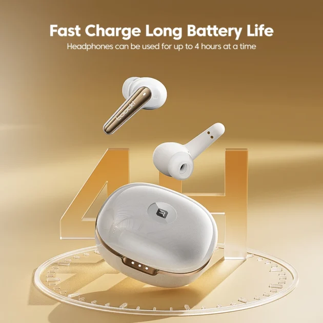 ANC Wireless Earbuds – Toocki Bluetooth 5.4 In-Ear Headphones with Dual Noise Cancellation, Waterproof Design & Mic - Image 6