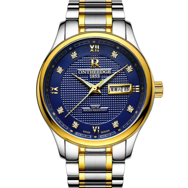 Ultra-Thin Business Quartz Watch for Man – Waterproof Steel Strap Calendar Watch 2025 - Image 2