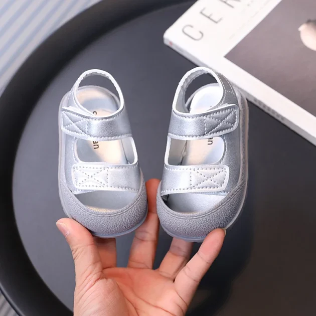Toddler Sandals for Boys and Girls – Soft Sole Closed Toe Beach Shoes - Image 5