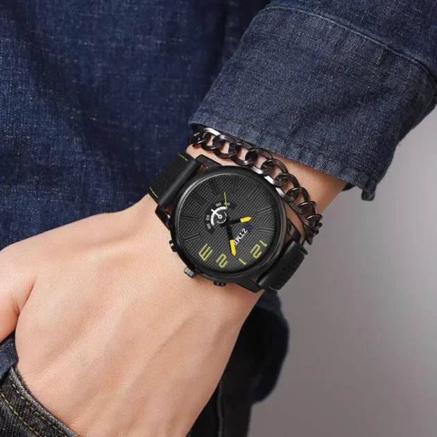 Men’s Racing Silicone Watch – Ultra-Thin Quartz Wristwatch with Sporty Car Line Design - Image 4