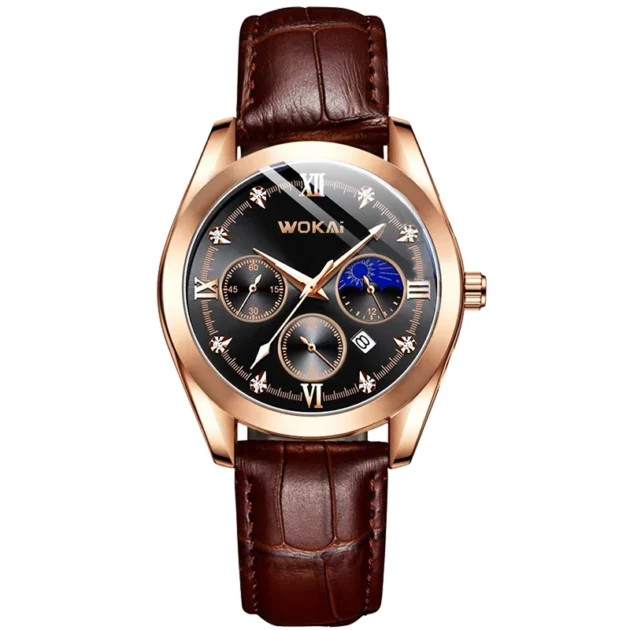 Luxury Rhinestone Quartz Watch for Men