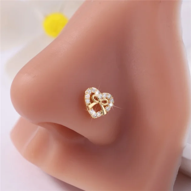 20G L Shaped Nose Piercing