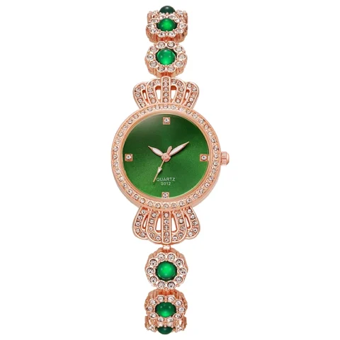Green Bracelet Quartz Watch