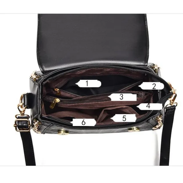 Luxury tote leather handbag for women - Image 4