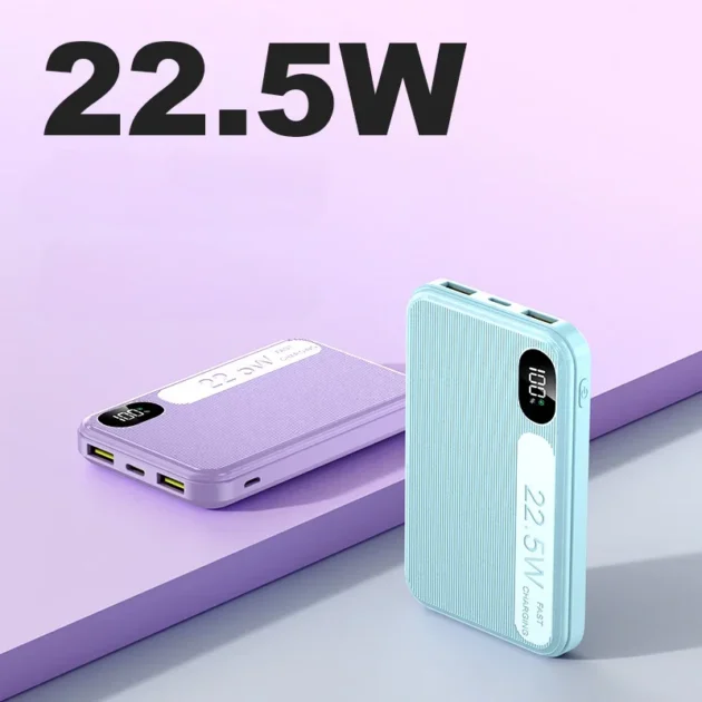 PD22.5W Fast Charging Mini Power Bank – 2025 New 50000mAh External Battery Charger for iPhone, Samsung, Huawei, Xiaomi - Image 4