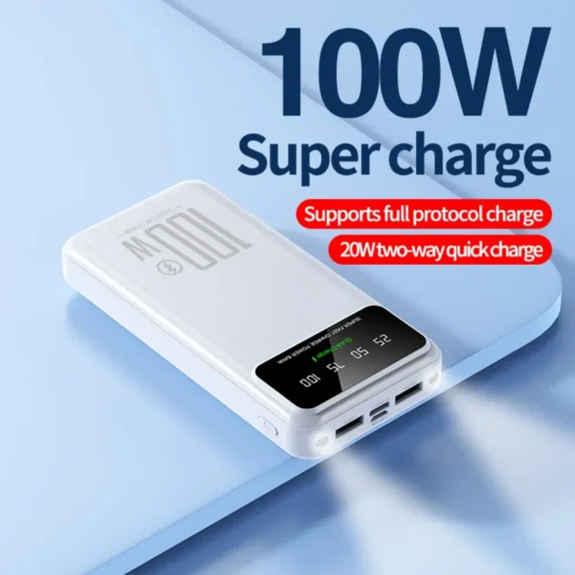 Xiaomi 50000mAh High Capacity Power Bank – 100W Super Fast Charge LED Digital Display Portable Battery Charger for iPhone Samsung Xiaomi - Image 5