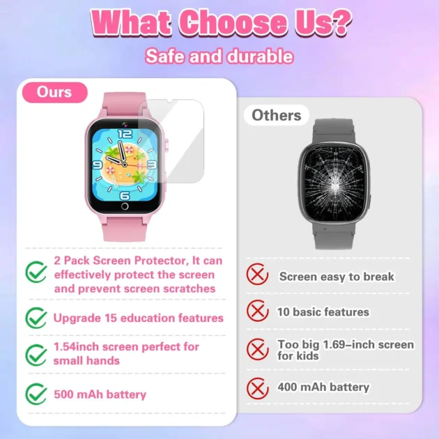 Kids Game Smartwatch 2025 – Boys & Girls Watch with Music, Pedometer, Video & Audio Recording, Perfect Birthday Gift - Image 4