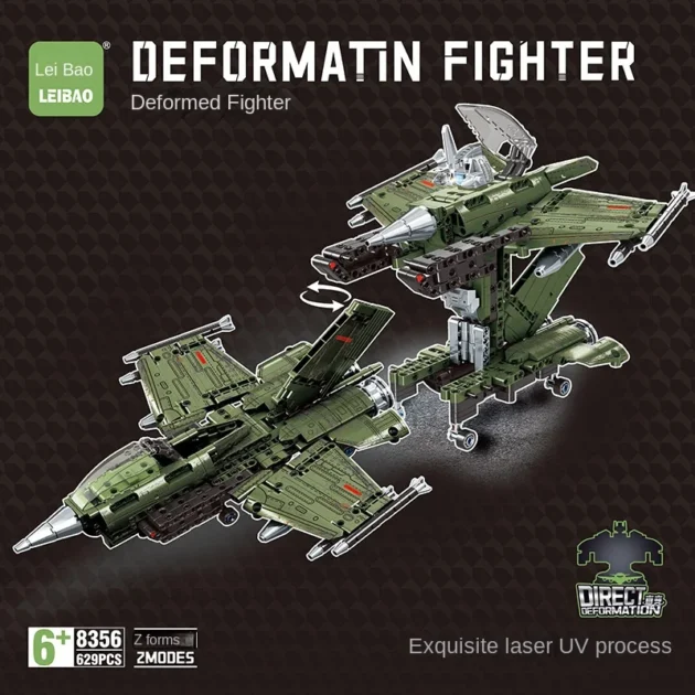 Building Blocks Toy – 2-in-1 Aircraft & Tank Transformation Puzzle Set for Kids - Image 3