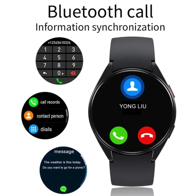 Fashion Smartwatch for Men and Women – LAXASFIT Watch 6, 1.32" Bluetooth Call, Health Monitoring & Alarm Clock - Image 2