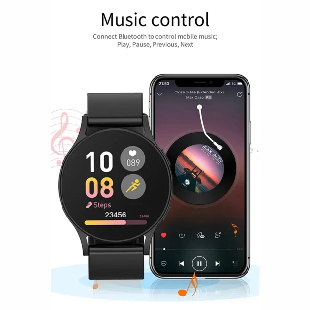 Fashion Smartwatch for Men and Women – LAXASFIT Watch 6, 1.32" Bluetooth Call, Health Monitoring & Alarm Clock - Image 5
