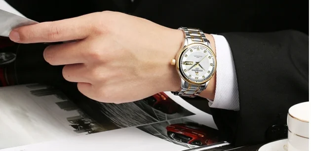 Ultra-Thin Business Quartz Watch for Man – Waterproof Steel Strap Calendar Watch 2025 - Image 6