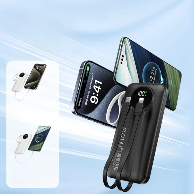 50000mAh LED Power Bank – Large Capacity Portable Charger with 66W Fast Charging for iPhone, Xiaomi, Huawei - Image 4