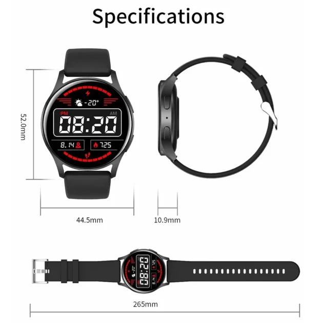Fashion Smartwatch for Men and Women – LAXASFIT Watch 6, 1.32" Bluetooth Call, Health Monitoring & Alarm Clock - Image 6