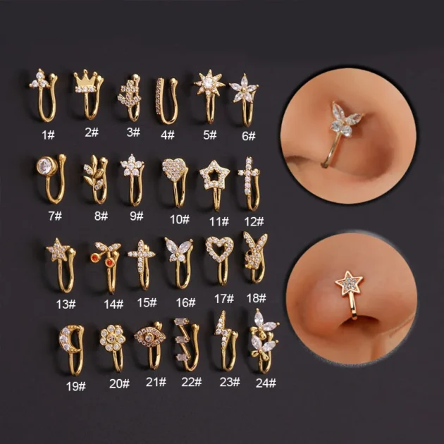 Fake Piercing Nose Ring