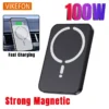 100W Magnetic Car Charging Mount – Fast Wireless Charger for iPhone 16 15 14 Pro Max