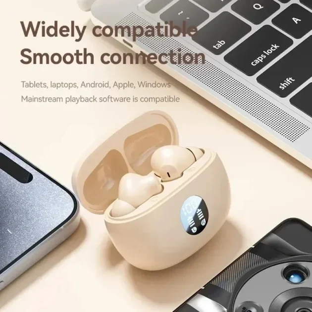 Bluetooth Earbuds with Mic – TWS S510 Wireless Headphones for Music & Calls, Waterproof In-Ear Headset for All Smartphones - Image 7
