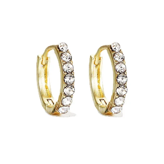 Gold Circle Earrings for Women – Simple, Elegant Design with Modern Personality, Fashion Temperament Jewelry Set - Image 5