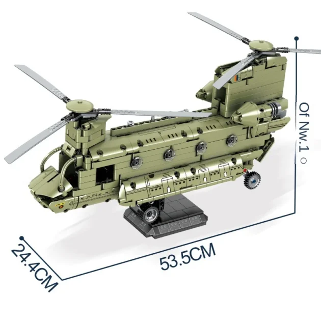 J-20 Military Helicopter Building Blocks – Armed Assembly Toy for Kids by Leibao Technology - Image 6