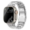 Titanium Apple Watch Band – Luxury Strap for Apple Watch Ultra 2, Series 9–3, SE (49mm–38mm) Men’s Bracelet Style