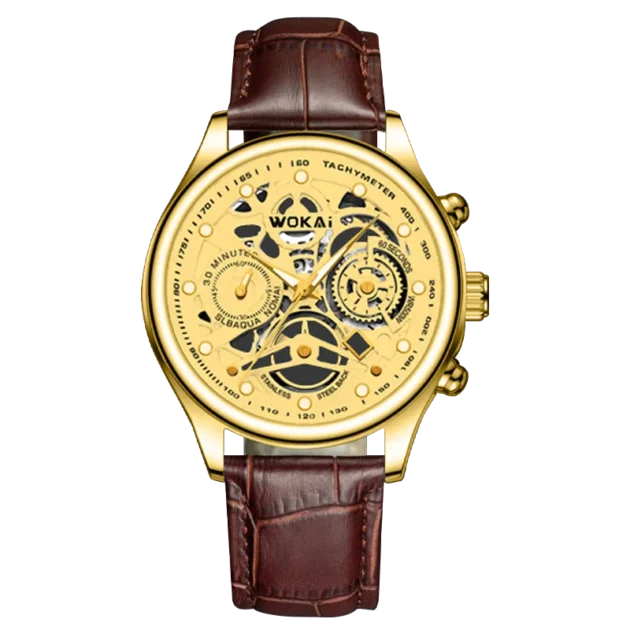 Men’s Luxury Gold Dragon Quartz Watch – High-Quality Business & Sports Waterproof Wristwatch - Image 3