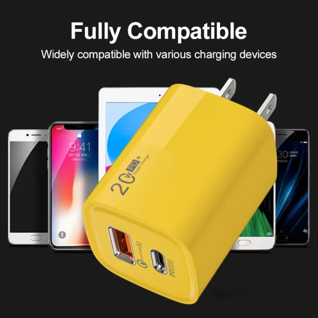 20W Mini GaN Charger – Universal Fast Charging PD USB-C Plug for Mobile Devices - Image 7