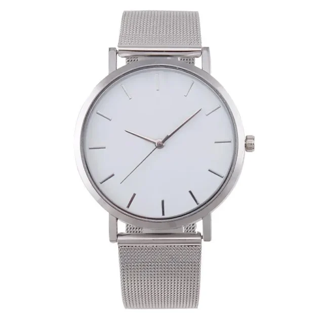 Scandinavian Women Quartz Watch with Mesh Belt – Minimalist Milan Design Export Edition - Image 2