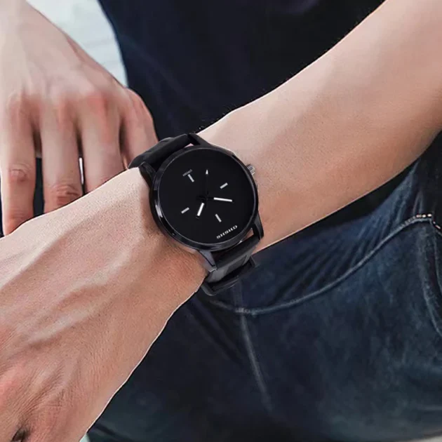 Silicone Strap Quartz Watch for Men – WOKAI Retro Waterproof Business Clock - Image 6