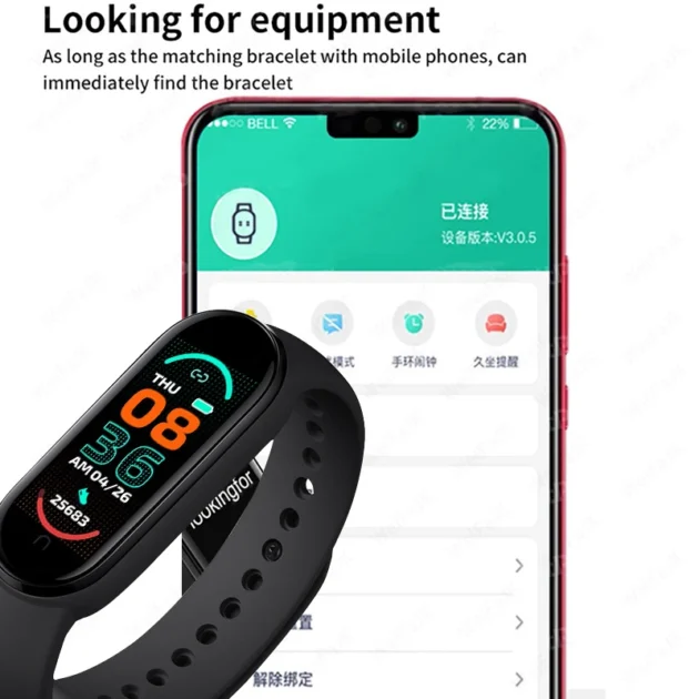 Fitness Smart Bracelet Watch – M6 Waterproof Sports Band with Heart Rate & Blood Pressure Monitor for Men & Women - Image 2