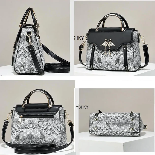 Designer Leather Shoulder Bag for Women – Elegant Luxury Tote - Image 3