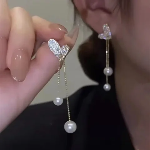 Tassel Zircon Earrings for Women
