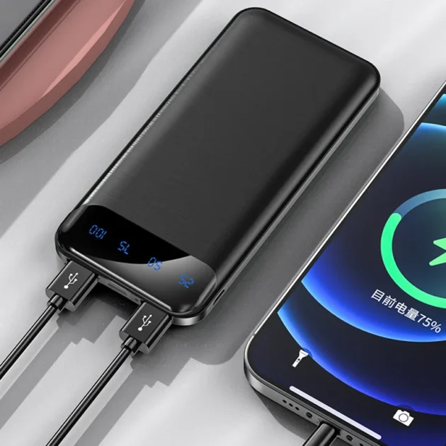 100000mAh Compact Power Bank – Ultra-Thin High Capacity Fast Charging Battery for iPhone, Samsung, Xiaomi - Image 3