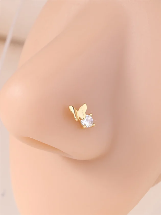 Small Butterfly Nose Ring
