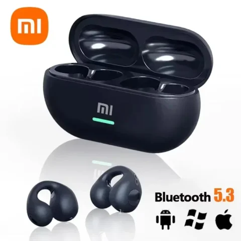 Bone Conduction Earphones – Xiaomi T7500 Wireless Bluetooth Headphones with HiFi Stereo, Waterproof Mic for Sports & Gaming