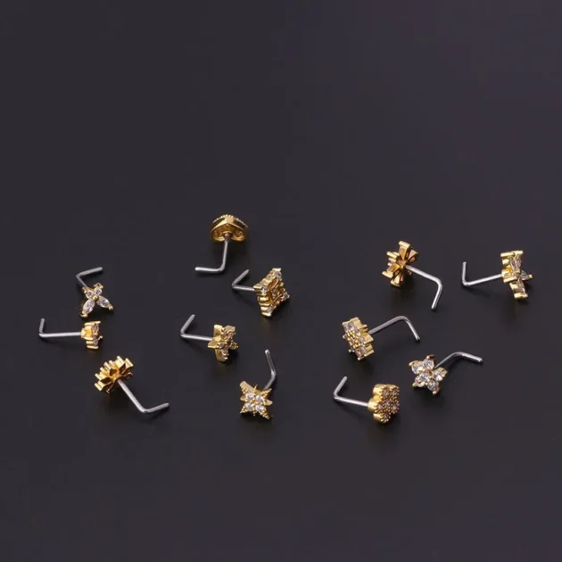 20G Stainless Steel Nose Pin – Classic Piercing Jewelry for Women and Girls - Image 4