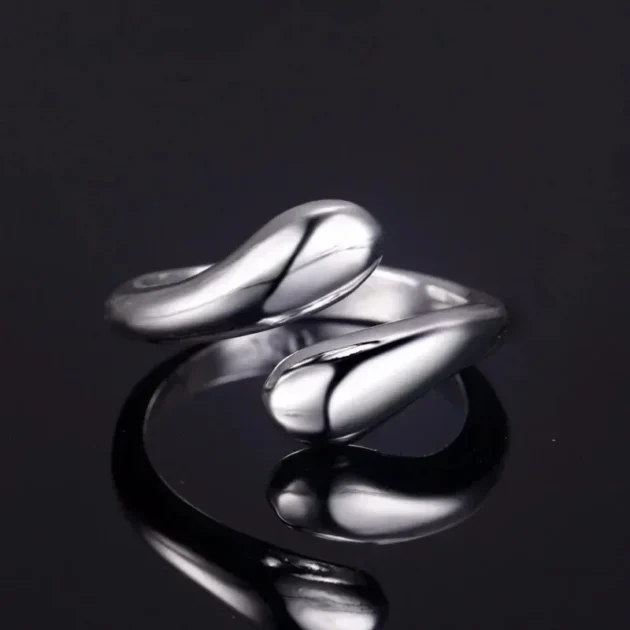 925 Sterling Silver Water Drop Jewelry Set – Earrings, Ring & Bracelet for Women, Luxury Wedding Gifts - Image 6