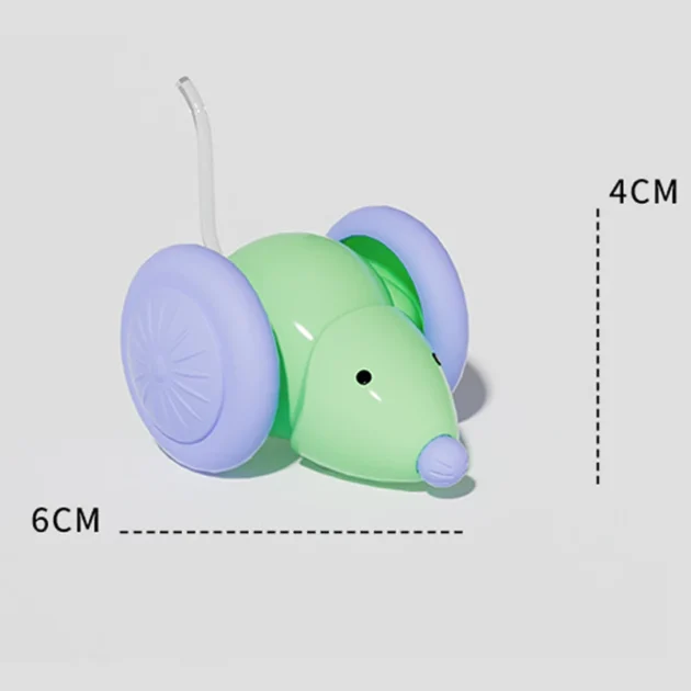 Rechargeable Electric Mouse Cat Toy – Interactive Smart Pet Teaser with Auto Movement & Obstacle Avoidance - Image 5
