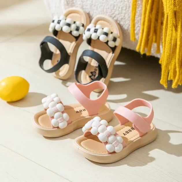 Bebe Slippers Soft Anti-Slip Baby Sandals for Newborn Boys & Girls Summer Indoor Outdoor Shoes - Image 3