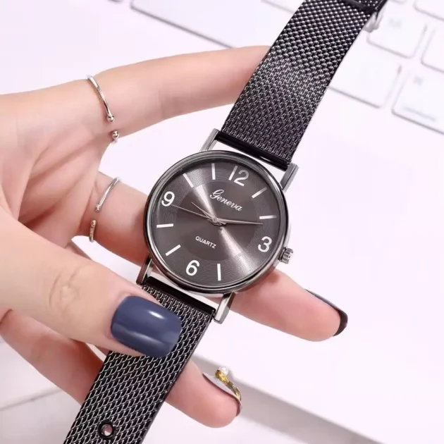 Unisex Mesh Band Digital Watch – Simple Electronic Casual Wristwatch for Men & Ladies - Image 6