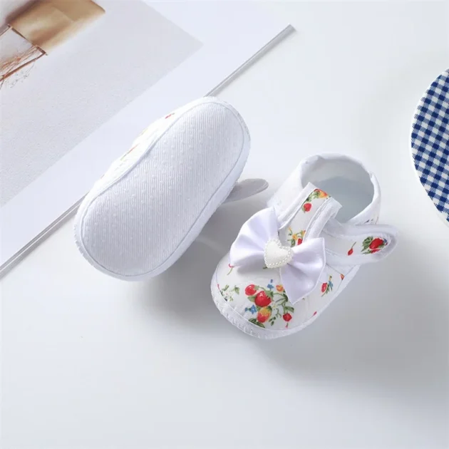 Newborn Baby Girl Sandals – Floral Print Soft Sole First Walkers for 0-12 Months - Image 5
