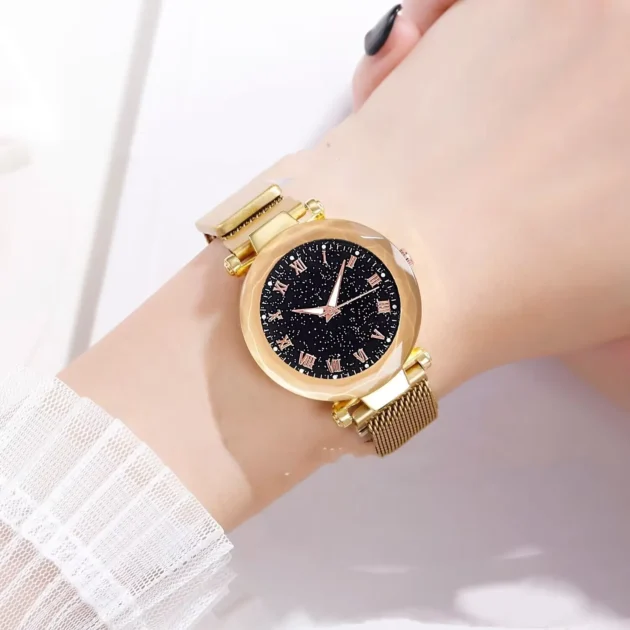 Luxury Steel Band Watch for Girls – Waterproof Glow-in-the-Dark Fashion Clock for Students & Sports Wear - Image 4