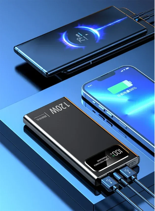 50000mAh Power Bank 120W – Super Fast Charging Digital Display Battery for iPhone, Samsung, and Huawei - Image 4